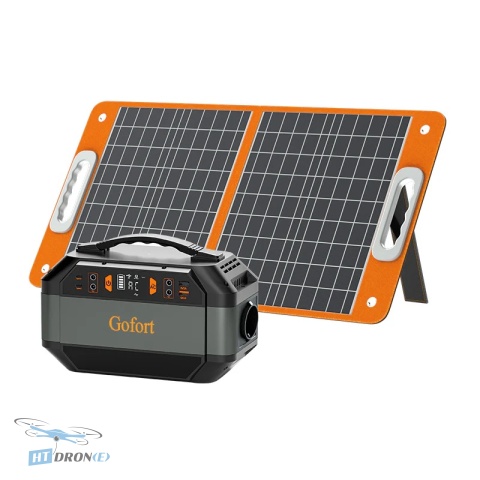 Flashfish P56 w zestawie z panelem solarnym – idealne rozwiązanie do pracy off-grid.