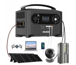 Wiele portów wyjściowych do ładowania dronów, aparatury RC, gogli FPV i laptopów