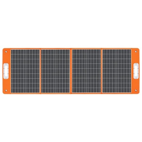 Widok panelu FlashFish TSP100 całkowicie rozłożonego na płaskiej powierzchni, prezentujący maksymalną powierzchnię zbierania