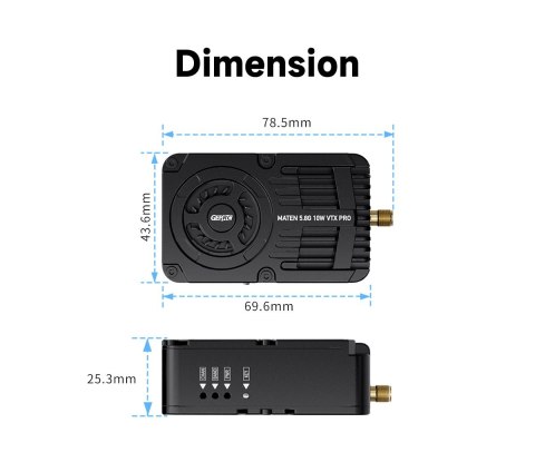 VTX GEPRC MATEN 5.8G 10W VTX PRO