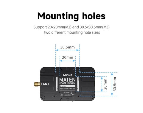 VTX GEPRC MATEN 5.8G 10W VTX PRO