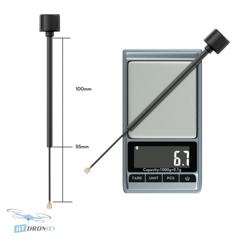 Antena FLYWOO LDS 5.8GHz UFL LHCP 170mm - najlepszy wybór w sklepie HTDRONE