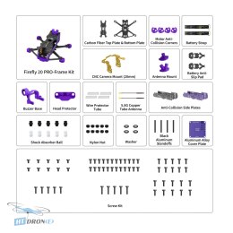 Detailed view of FLYWOO Firefly 20Pro 4S FPV frame at HTDRONE shop