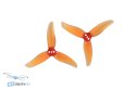 Pomarańczowe śmigła FPV FLYWOO GF 2520 PC 1.5mm z bliska