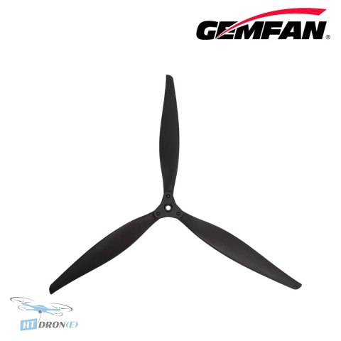 Gemfan 1510F Folding Glass Fiber Nylon czarne śmigło 3-łopatowe CW+CCW HTDRONE