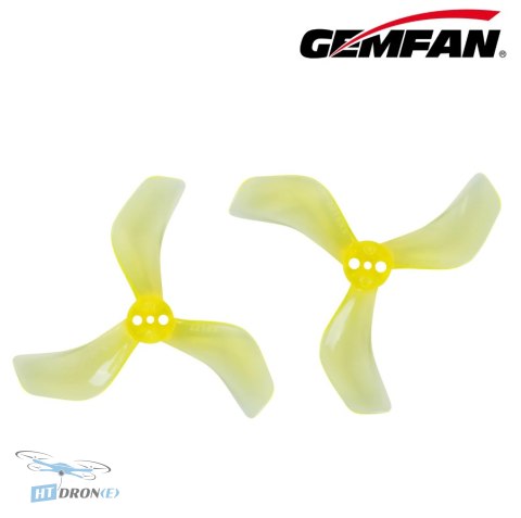 Gemfan 2216S PC Clear Yellow śmigło 1.6 cala 3-łopatkowe zestaw CW CCW cena w HTDRONE