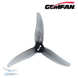 Gemfan Hurricane 3525-3 3.5 inch gray FPV propeller side view shop HTDRONE