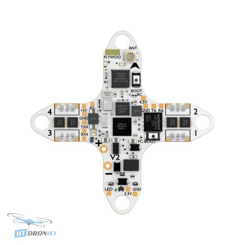 HGLRC AIO FC FLYWOO GOKU F405 HD 1S 5A ELRS V2.0 main view buy now HTDRONE