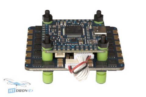 Top-down view PCB Pilotix F405 V3 ICM42688 AM32 80A CZ FPV stack