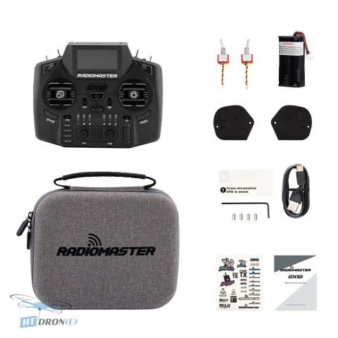 RadioMaster GX12 Gemini-X (M2) RC Transmitter - detailed view of buttons and controls
