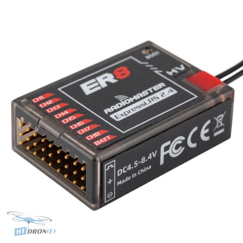 RadioMaster ER8 ELRS 2.4GHz PWM odbiornik do dronów FPV główny widok kup teraz