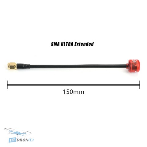 RushFPV Cherry SMA RHCP Transparent Red VTX Antenna for FPV Racing Drones