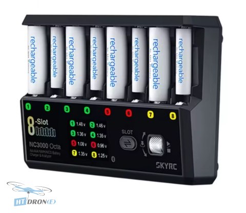 SkyRC NC3000 Octa charger analyzer AA AAA NiMH NiCD best price shop HTDRONE