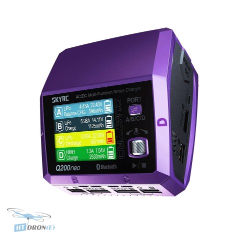 Ładowarka SkyRC Q200neo AC 4x50W DC 4x100W - wielokanałowa ładowarka do dronów FPV