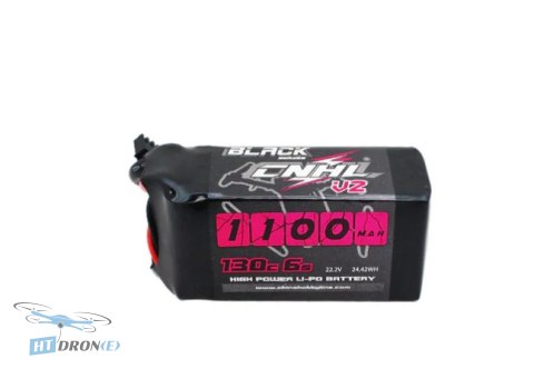 CNHL Black Series 1100mAh 6S 130C LiPo XT60 Battery for FPV Racing & Freestyle Drones