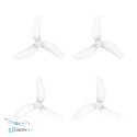 Gemfan Śmigło BETAFPV Gemfan 1811 PC 3-Blade 1.8" 1.5mm White (2CW+2CCW)