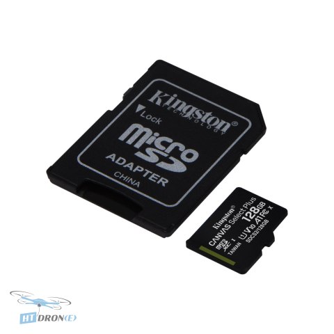 Kingston 128 GB Canvas Select Plus microSDXC Card with SD Adapter - Full HD Recording & App Performance