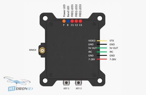 Pilotix R1600 5.8G 1.6W VTX - Nadajnik Wideo FPV do Dronów