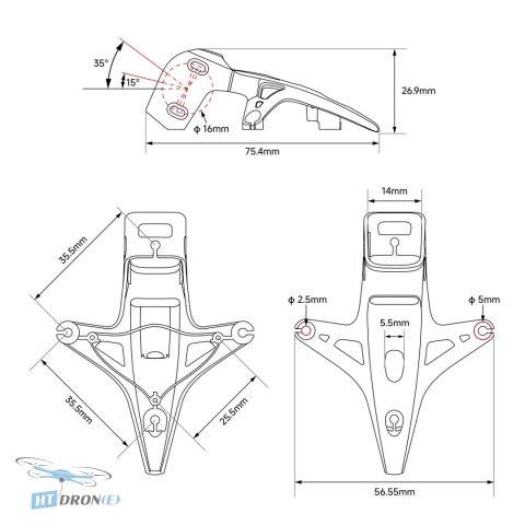 BETAFPV Canopy II BETAFPV for DJI O4 Air Unit White