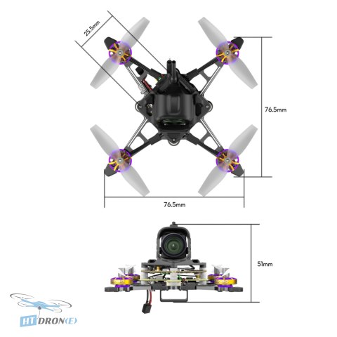 FLYWOO Dron FPV FLYWOO Firefly18 1S Nano Baby V3 O4 BNF DJI