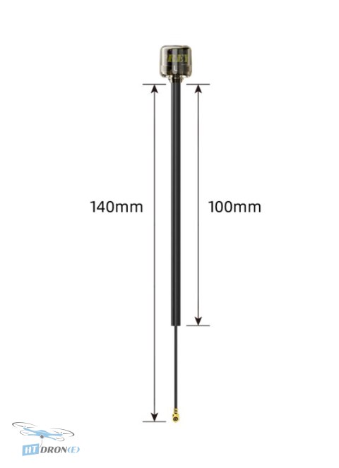 FlyFishRC Antenna FlyFishRC OSPREY 5.8G IPEX 140mm LHCP Black