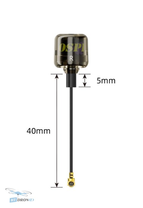 FlyFishRC Antenna FlyFishRC OSPREY 5.8G IPEX 40mm RHCP Black