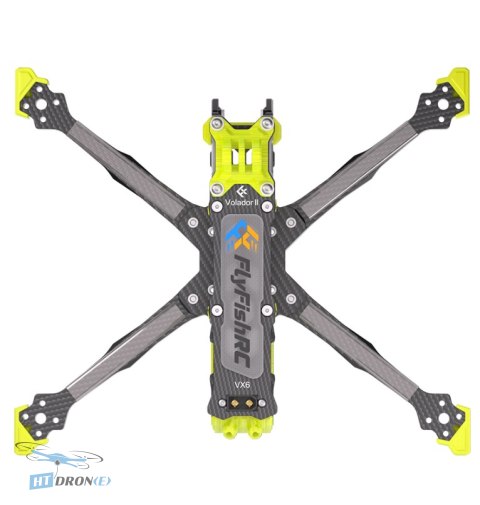 FlyFishRC Frame FlyFishRC Volador II VX6 O4 Pro Deadcat T700 Crystal Yellow