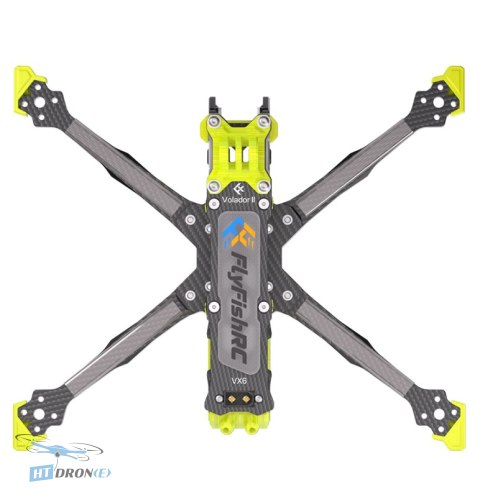 FlyFishRC Frame FlyFishRC Volador II VX6 O4 Pro FPV Freestyle T700 Crystal Yellow