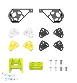 FlyFishRC Frame upgrade kit FlyFishRC DJI O4 Pro for Volador II 5-6inch V2 Crystal Yellow