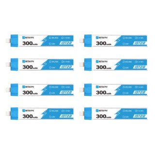 Battery BETAFPV LiHv 1S 4.35V 300mAh 30C HV BT2.0 (8pcs)