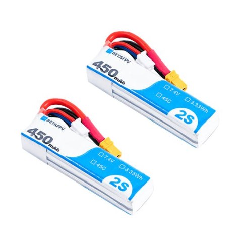 Battery BETAFPV Lipo 2S 7.4V 450mAh 45C XT30 (2PCS)