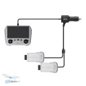 STARTRC ładowarka samochodowa 3w1 DJI Mini 3 Pro tylny widok złącza USB-C i DC