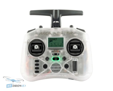 RadioMaster Pocket CC2500 Transparent RC transmitter main view buy now at HTDRONE