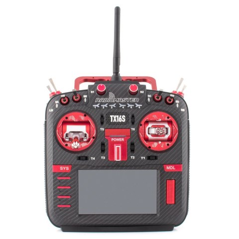 Controller RadioMaster TX16S MKII MAX AG01 Gimbal ELRS Red LBT
