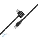 STARTRC przewód połączeniowy USB-C 1.2M do gogli DJI FPV V2/2 widok z boku HTDRONE