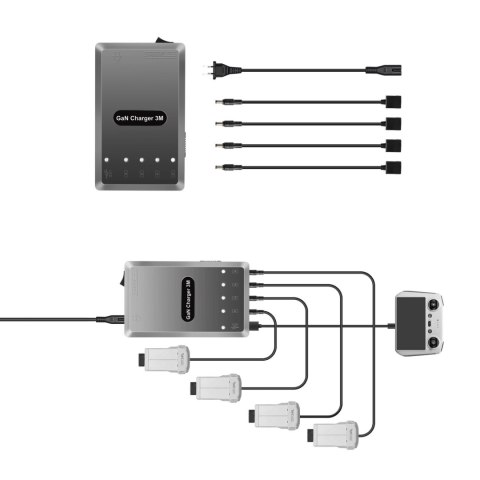 GaN Charger 6-in-1 for DJI Mavic 3/Classic (EU Plug)