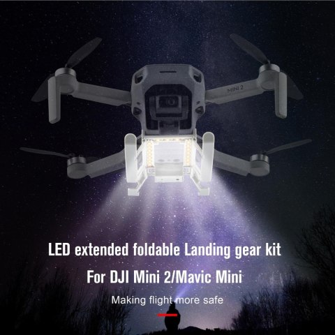 Landing Gear with Auxiliary Bottom Light for Mini 2 SE, Mini 2, Mavic Mini, Mini SE
