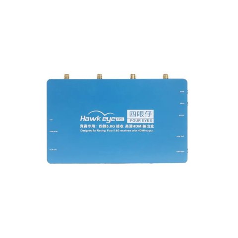 4 receivers HDMI & AV output box Hawkeye Four eyes (Blue)