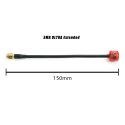 Antenna RushFPV Cherry SMA RHCP Transparent Red