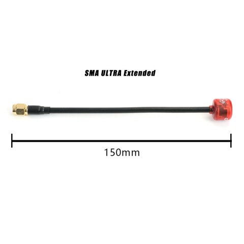 Antenna RushFPV Cherry SMA RHCP Transparent Red