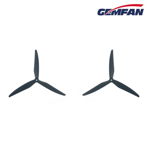 Propellers Gemfan 1050-3 Glass Fiber Nylon - Black - (1CCW+1CW)