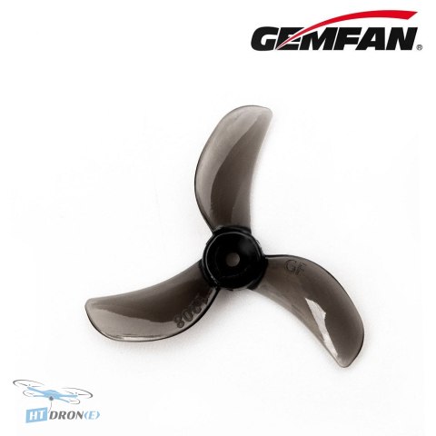 Gemfan 1208-3 Clear Black PC Durable 31mm śmigła 1.5mm - widok z boku kup najlepsze