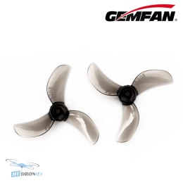 Gemfan 1208-3 Midnight Gray PC Durable 1mm propellers close-up view buy HTDRONE