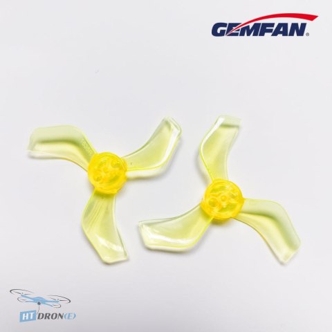Gemfan 1635-3 40mm PC Durable Clear Yellow пропелери FPV CW CCW купити в магазині HTDRONE