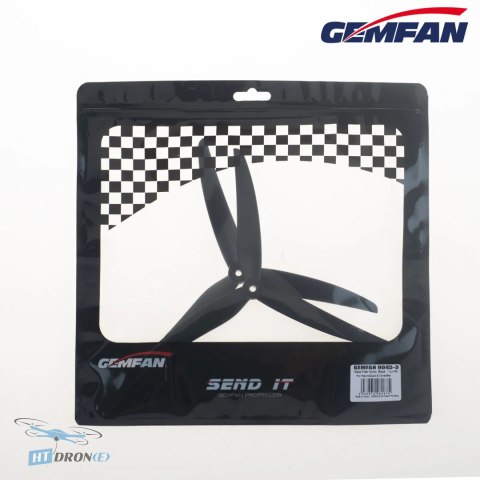 Упаковка Gemfan пропелери 9045-3 чорні 1 пара CW CCW для FPV дрона магазин HTDRONE