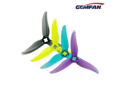 Propellers Gemfan Hurricane 3520-3 PC Durable 1.5mm&M5 (Adapter) - Purple - (2CCW+2CW)
