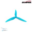 Trójwymiarowy widok śmigieł Gemfan Super Light 5125-3 Blue do drona FPV.
