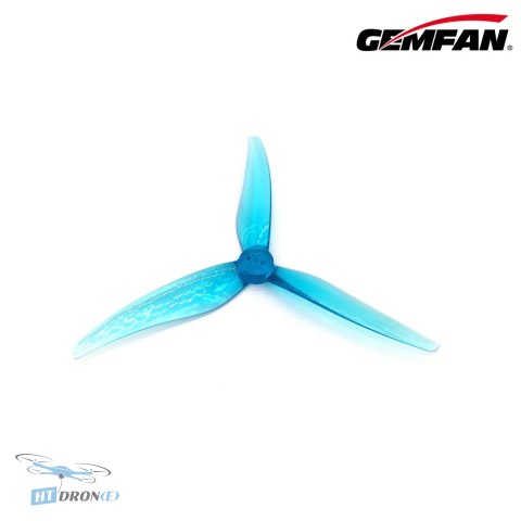 Gemfan Super Light 5125-3 Clear Blue śmigła FPV T mount z bliska cena HTDRONE