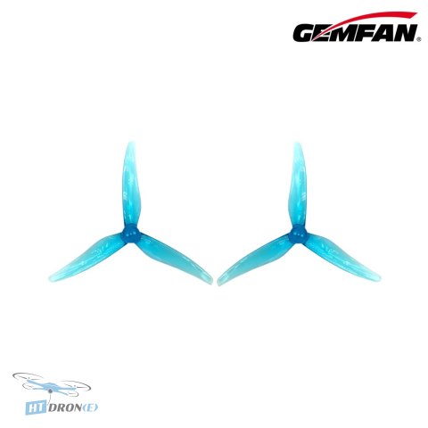 Tył śmigła Gemfan Super Light 5125-3 Clear Blue FPV T mount zakup HTDRONE