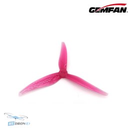 Gemfan Super Light 5125-3 Pink śmigła FPV T-mount 1.5mm widok 3/4 HTDRONE
